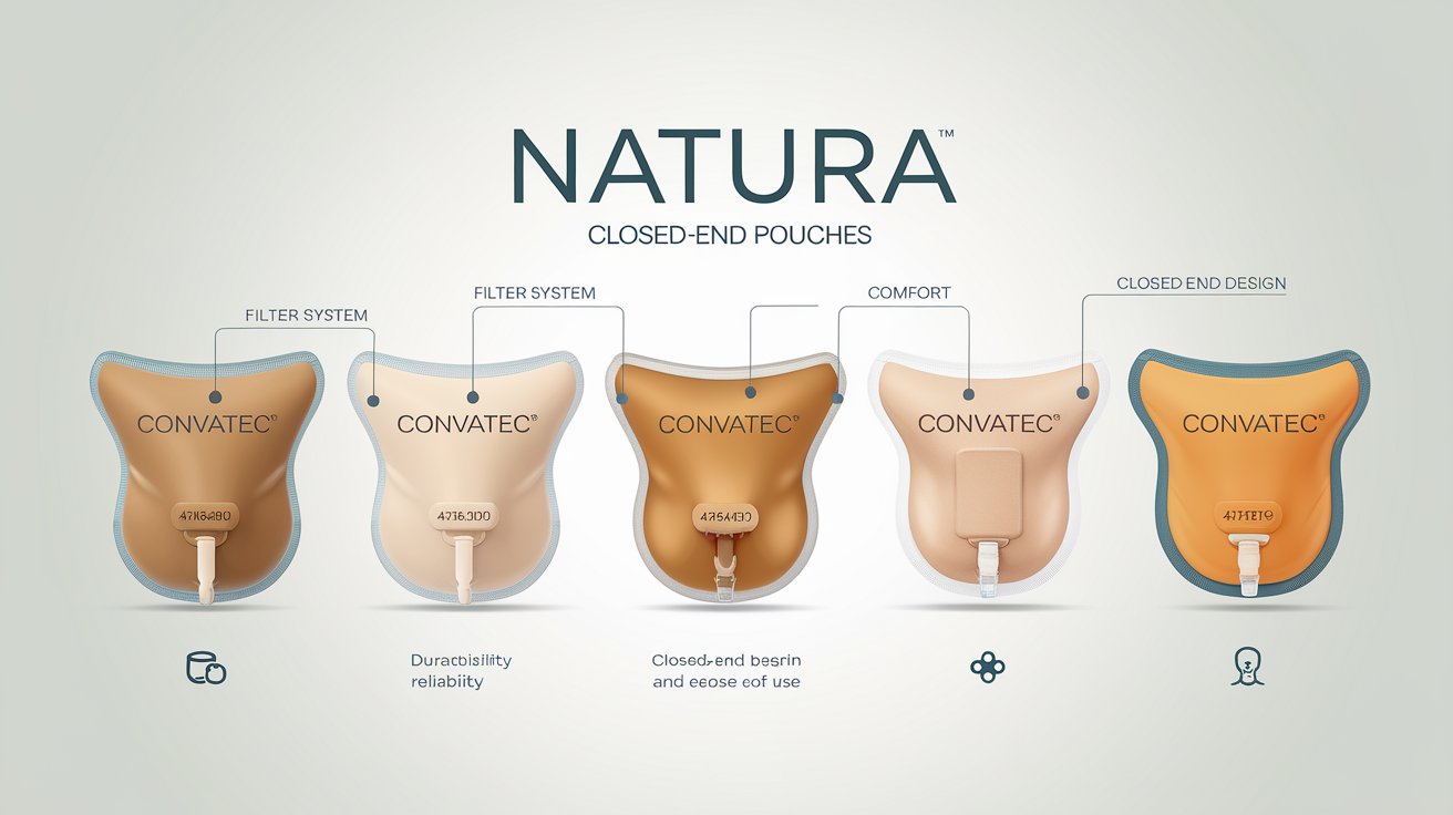 convatec from: 416400 to: 416419 - natura closed end pouch with filter