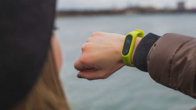 smartwatch on wrist